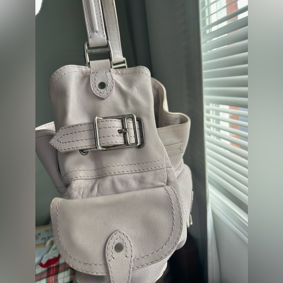 BURBERRY - lavender leather hobo bag - Vintage - Picture 5 of 5